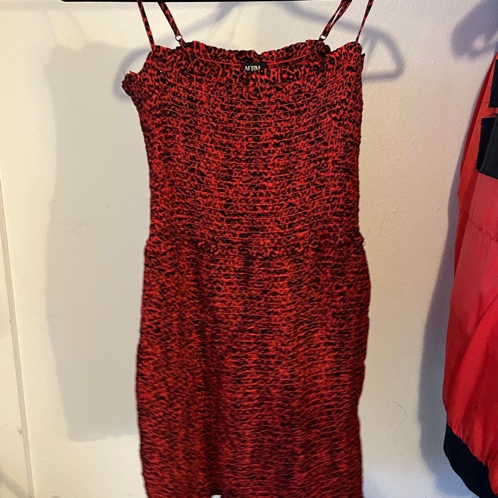 AFRM Animal Print Mini Dress